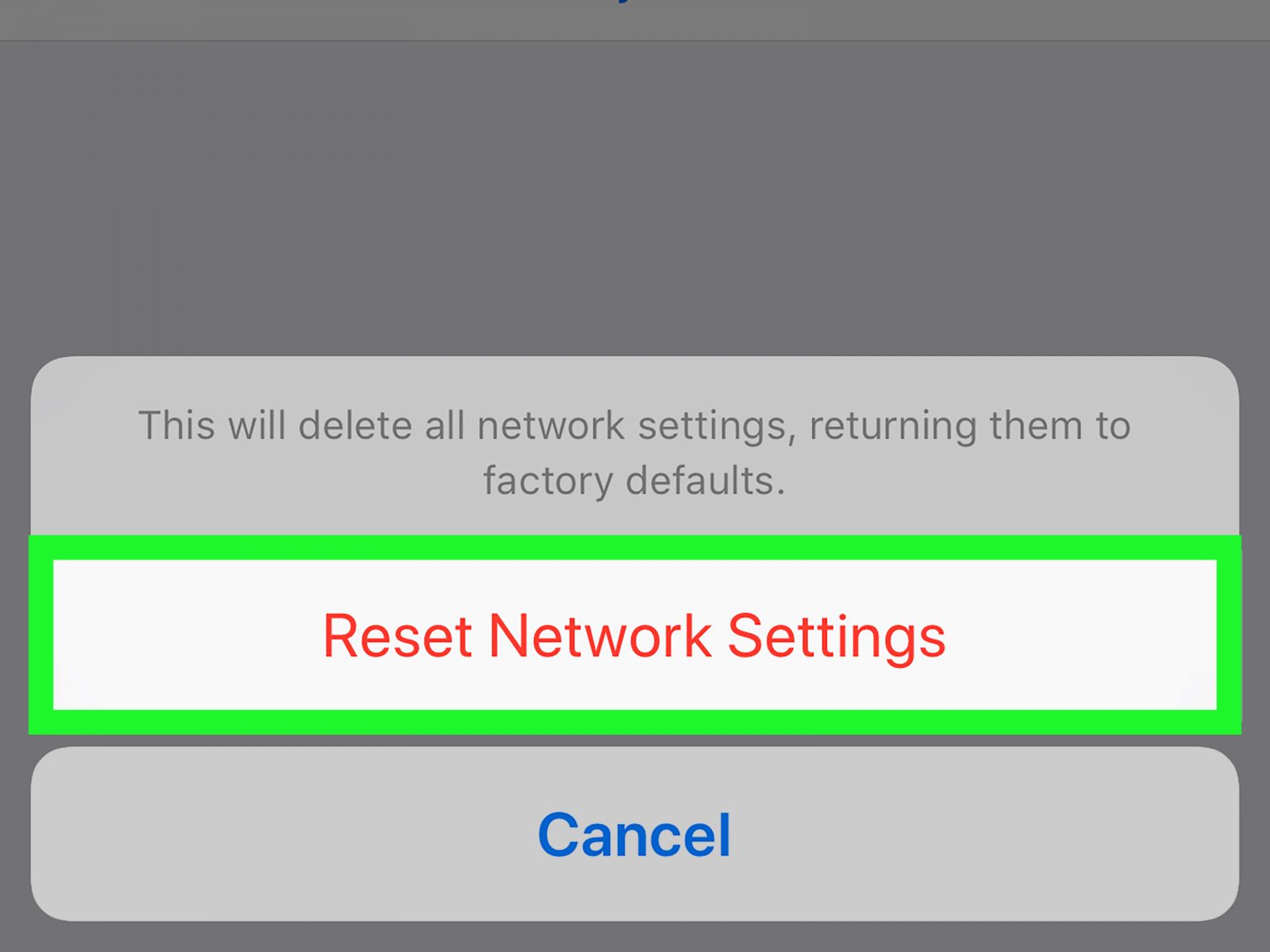 RESET NETWORK SETTINGS ON IPHONE HOW TO DO IT